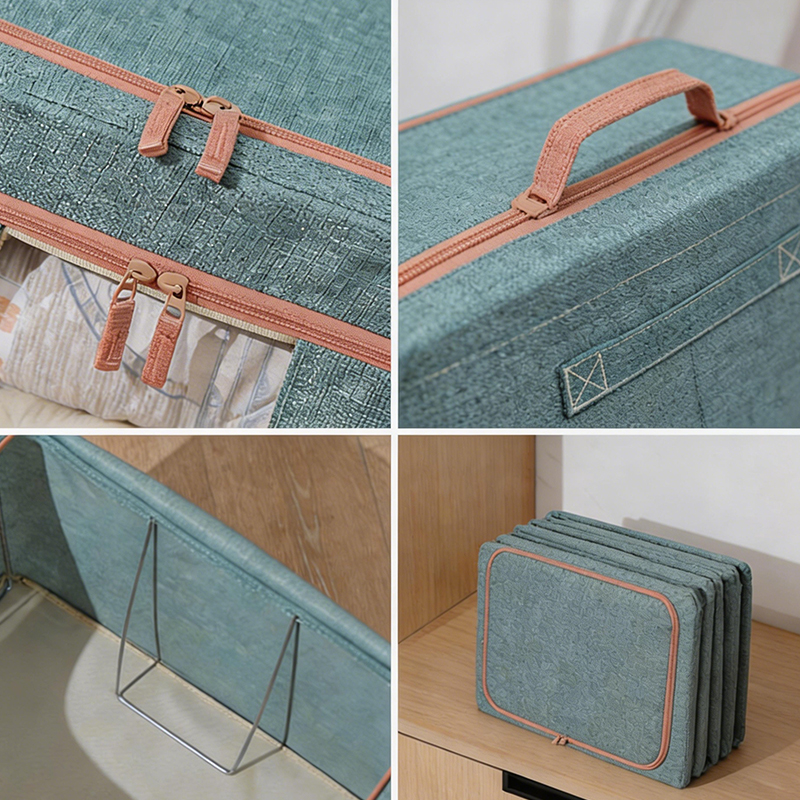 家用亚麻服装收纳盒收纳盒