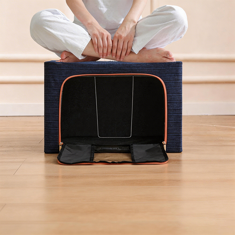 带窗户的折叠式阳离子钢储物盒