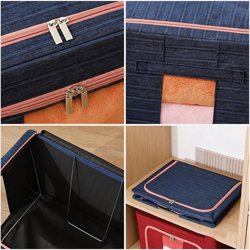 带窗户的折叠式阳离子钢储物盒