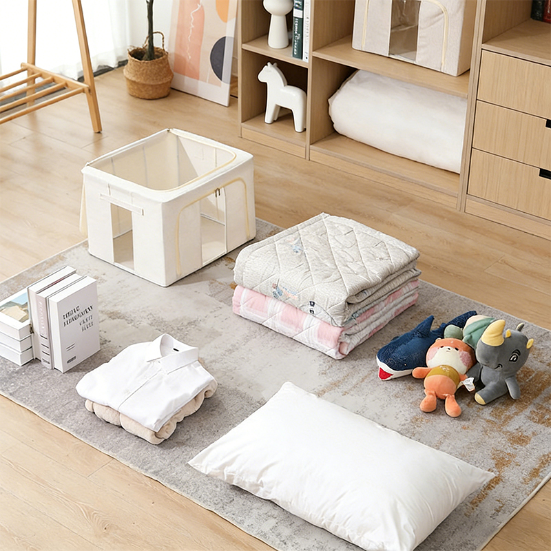 带手柄的坚固帆布储物盒收纳盒