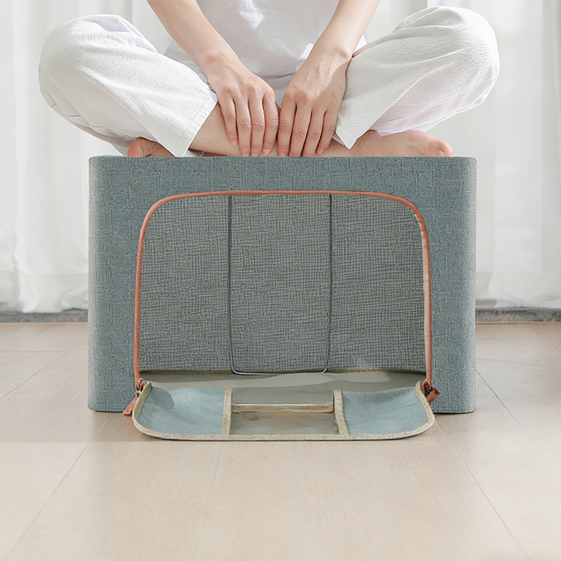 家用亚麻服装收纳盒收纳盒