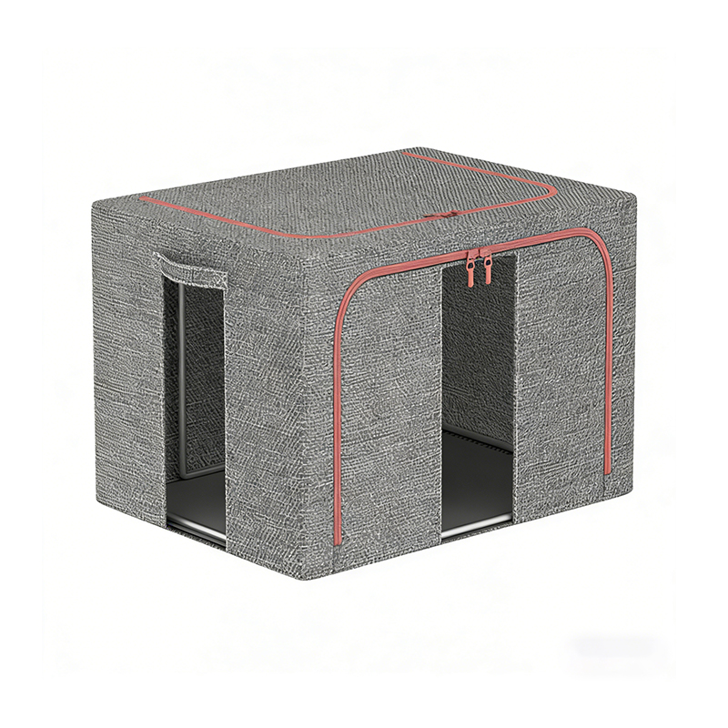 家用棉麻储物盒收纳盒